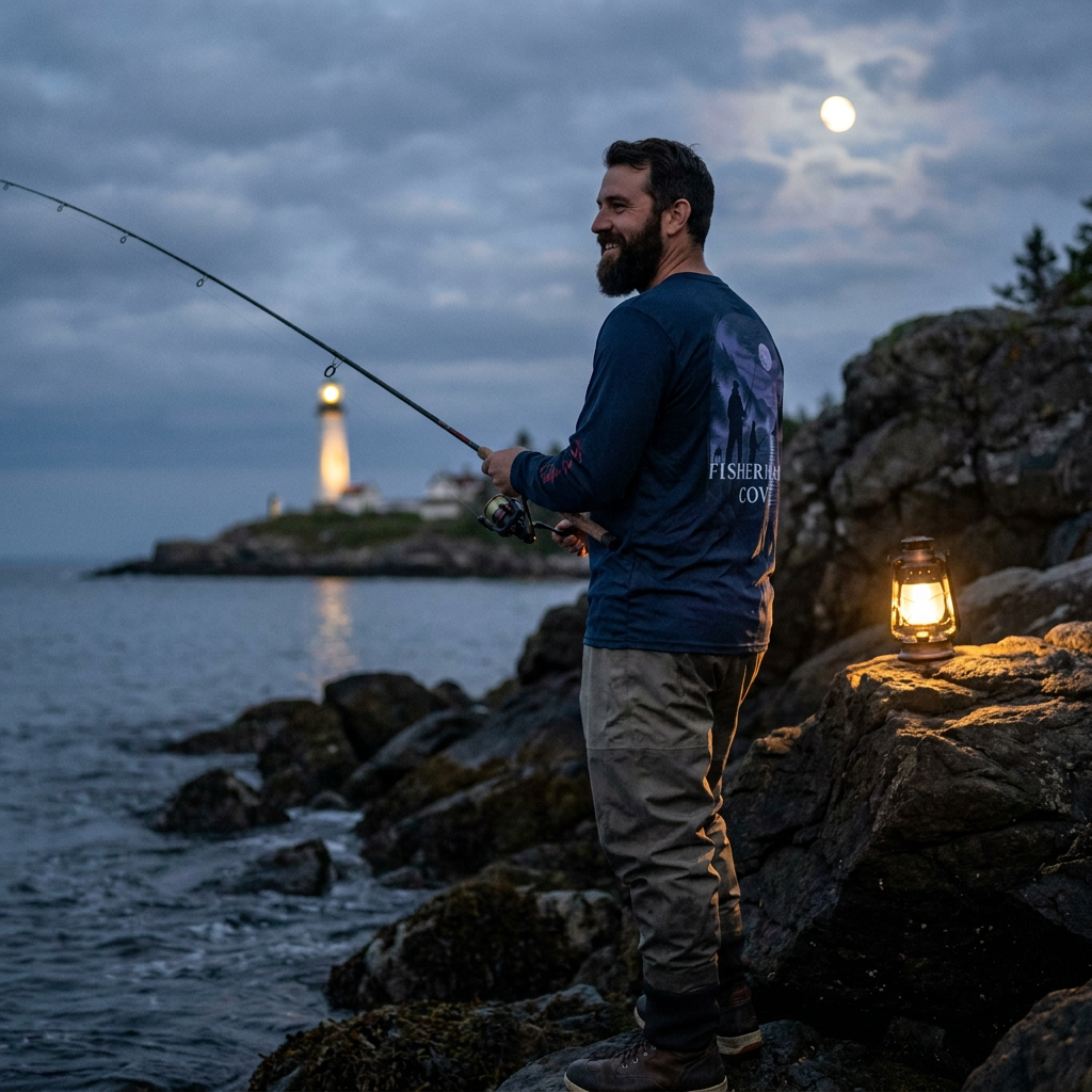 Men's Fisherman's Cove Long Sleeve Shirt - Snugoma