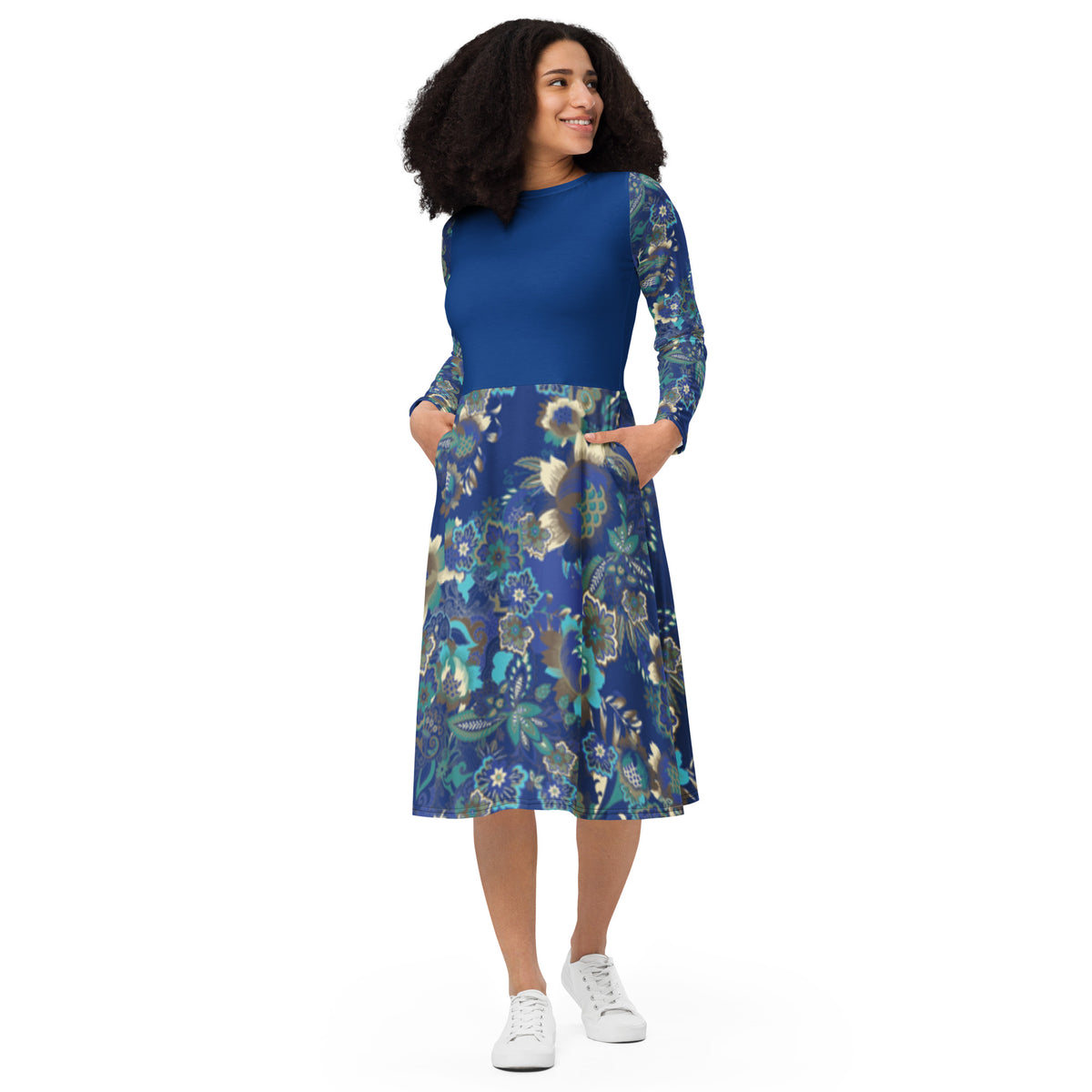 Long Sleeve Midi Dress - Snugoma