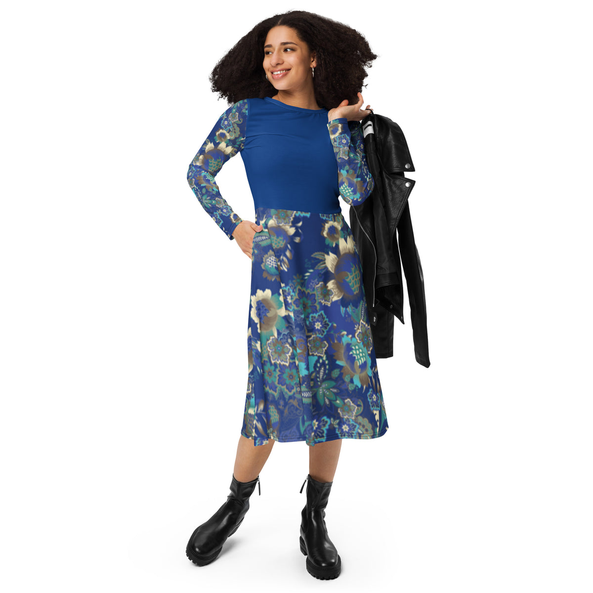 Long Sleeve Midi Dress - Snugoma