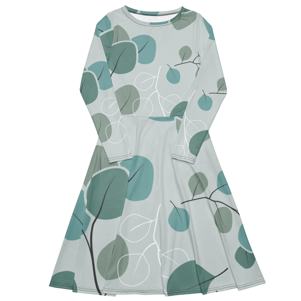 Long Sleeve Midi Dress - Snugoma
