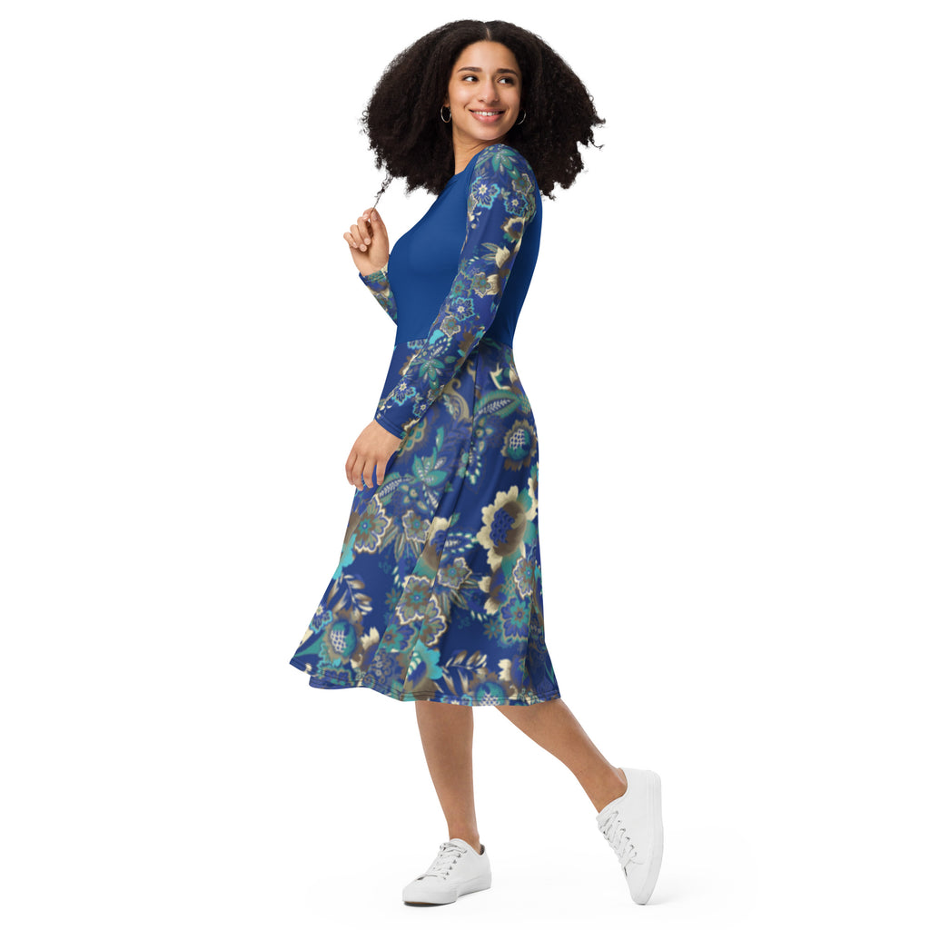 Long Sleeve Midi Dress - Snugoma