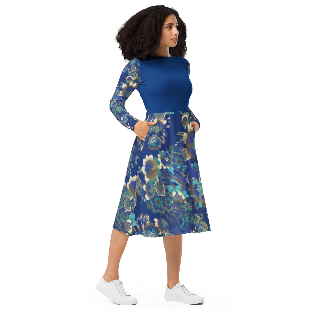 Long Sleeve Midi Dress - Snugoma