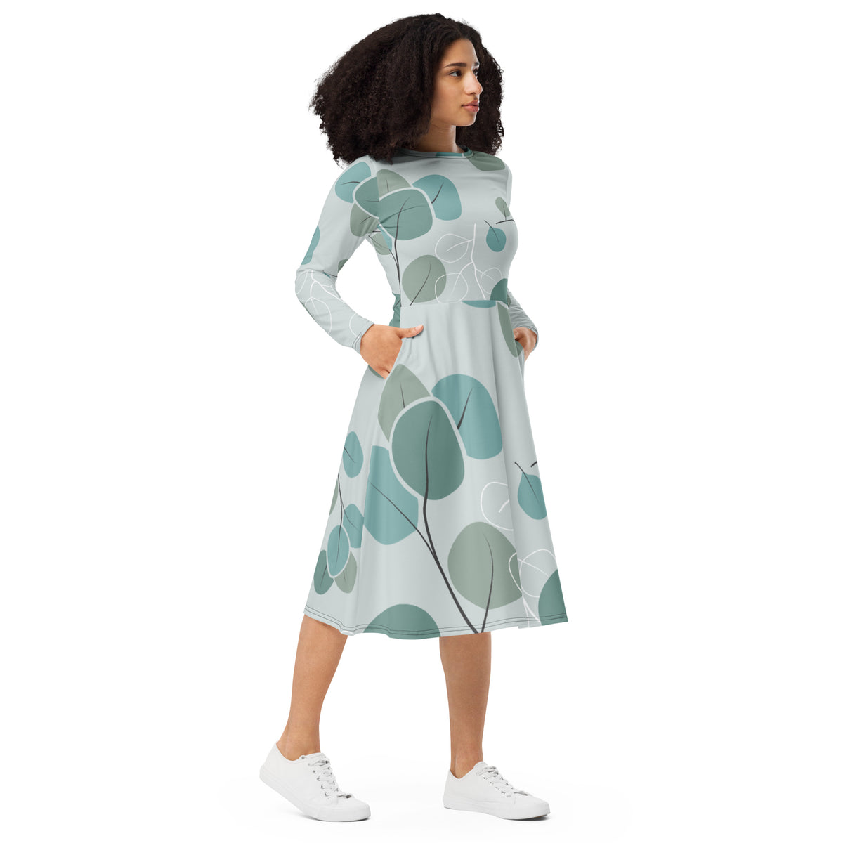 Long Sleeve Midi Dress - Snugoma