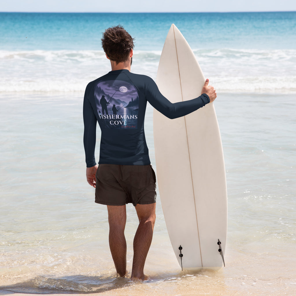 Men's Fishermans Cove Long Sleeve Rash Guard - Snugoma