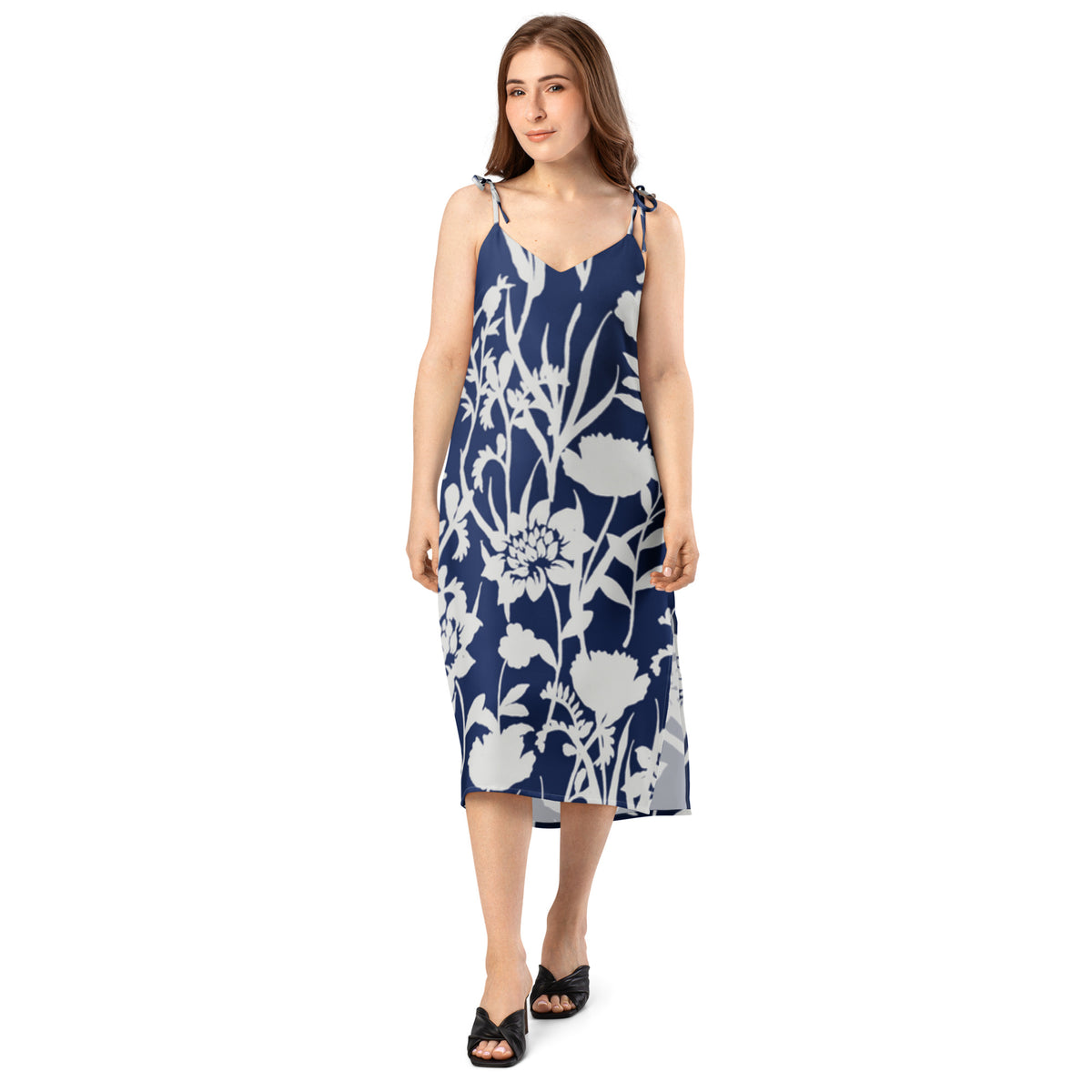 Tie-Strap Midi Dress - Snugoma