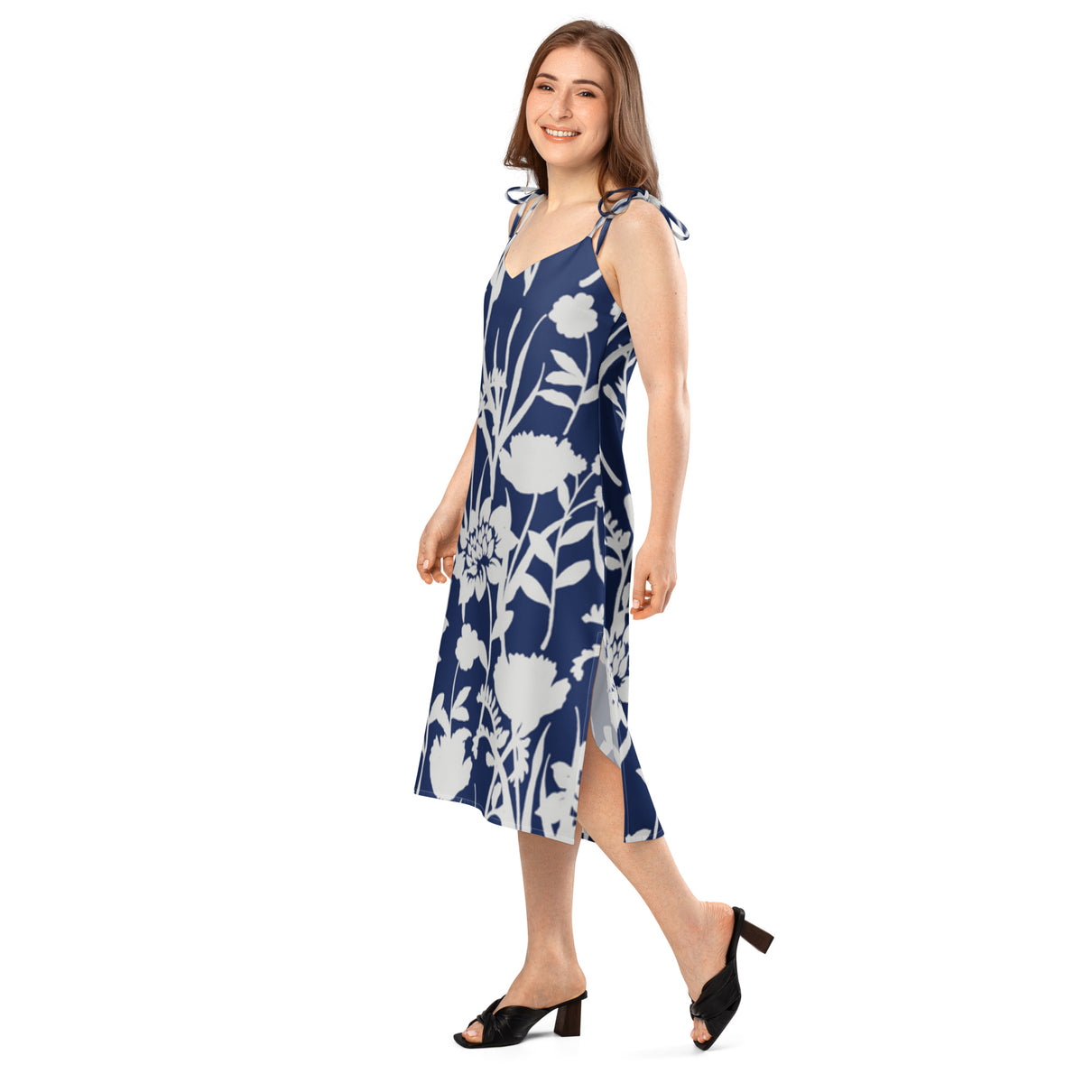 Tie-Strap Midi Dress - Snugoma