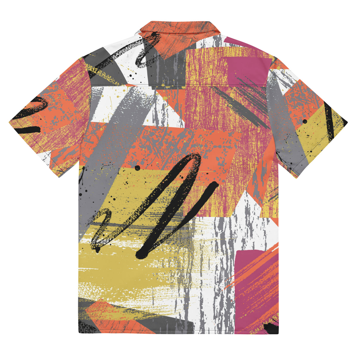 Men's Abstract Button Shirt - Snugoma