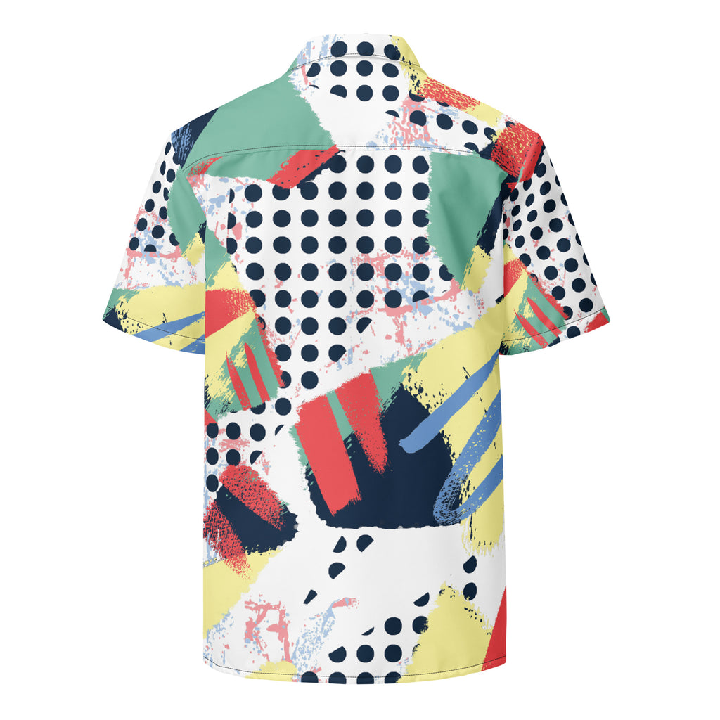 Abstract Men's Button Shirt - Snugoma