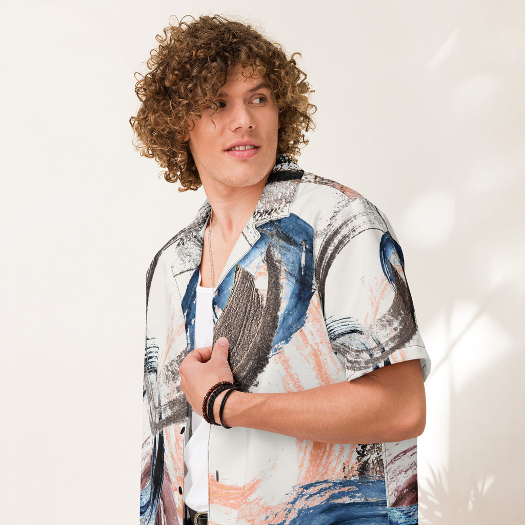 Men's Rings Button Shirt - Snugoma