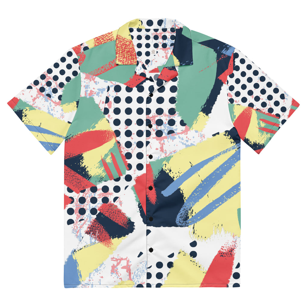 Abstract Men's Button Shirt - Snugoma