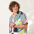 Abstract Men's Button Shirt - Snugoma