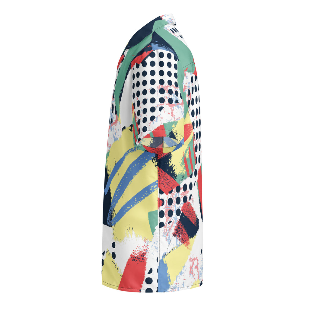 Abstract Men's Button Shirt - Snugoma