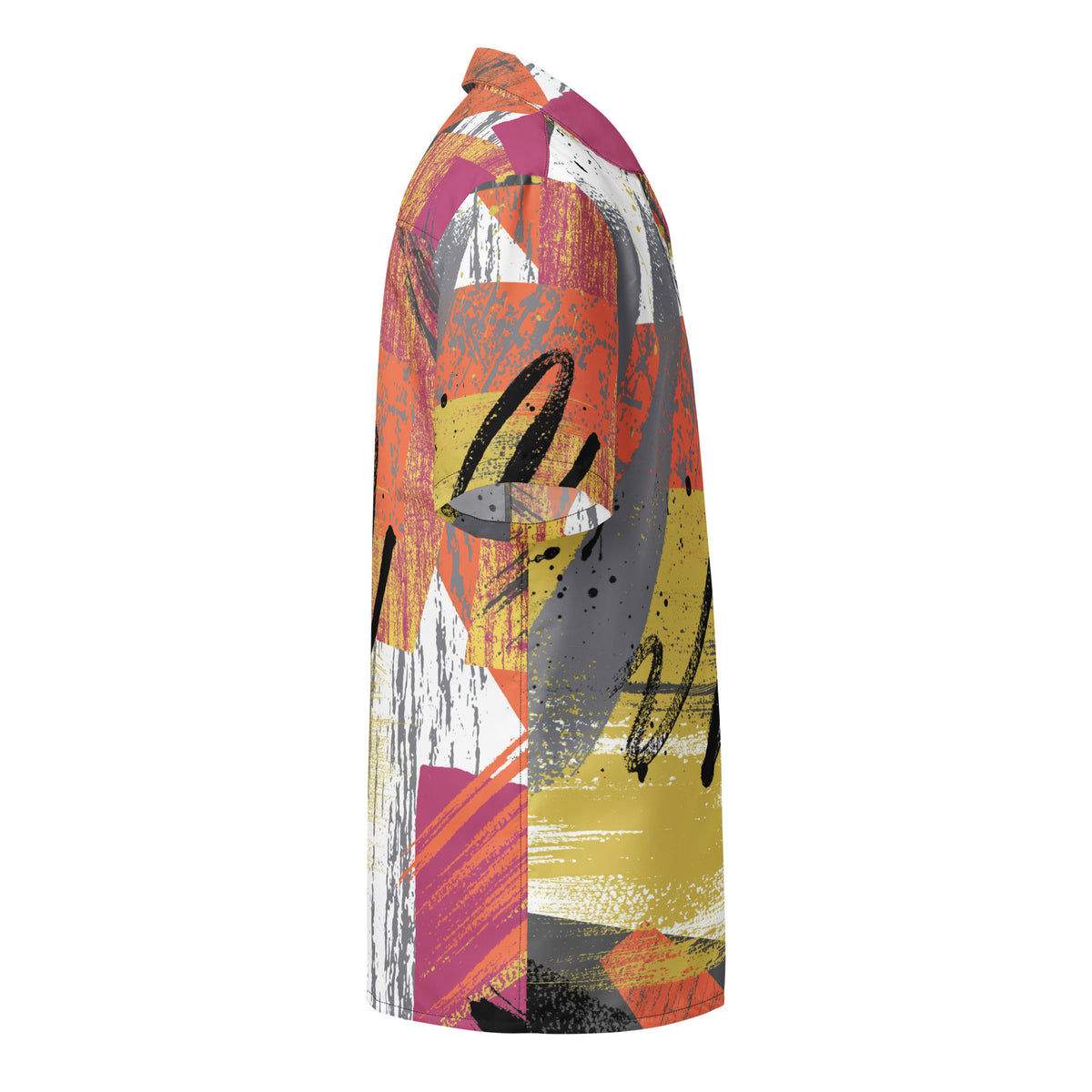 Men's Abstract Button Shirt - Snugoma