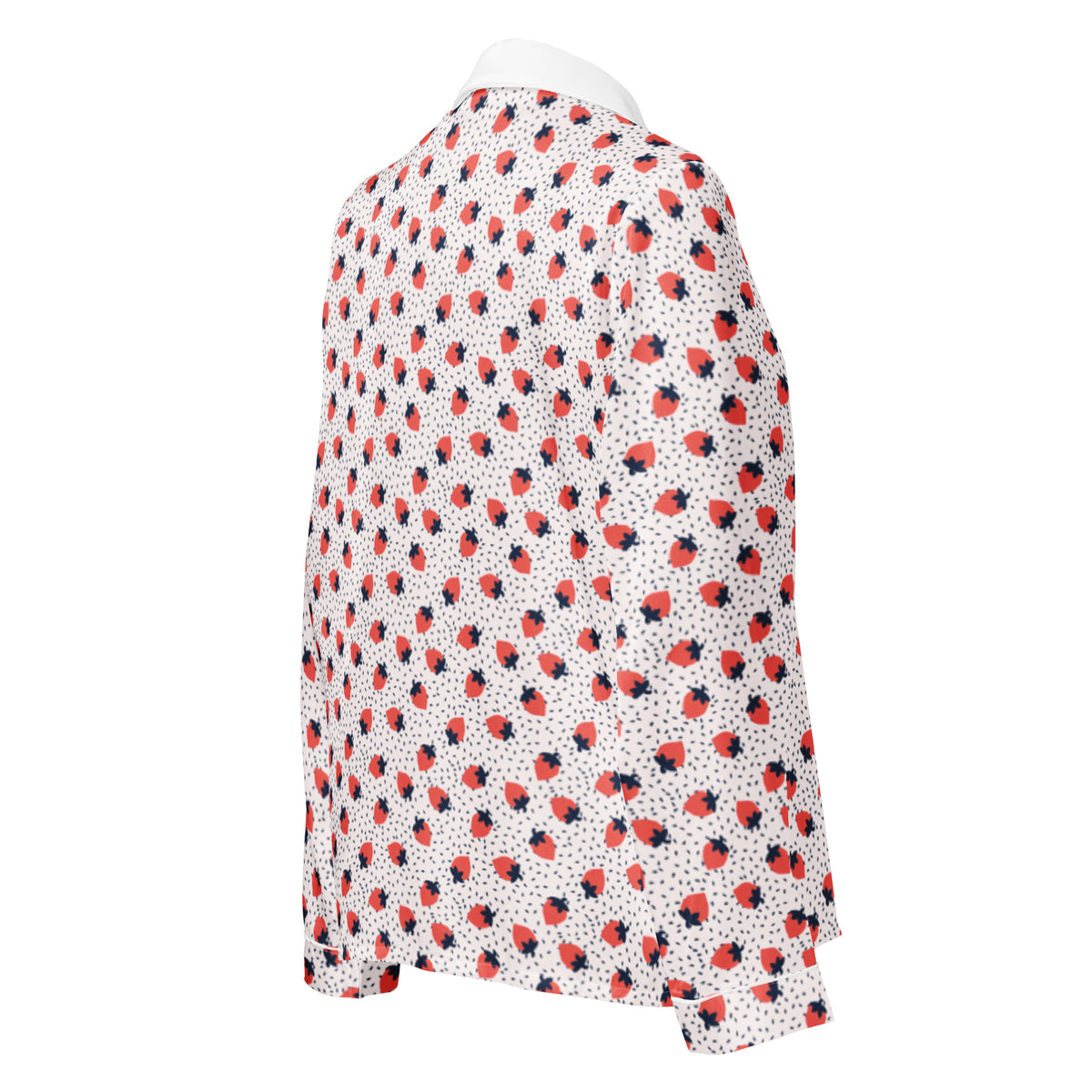 Women’s Strawberry Long Sleeve Pajama Top - Snugoma