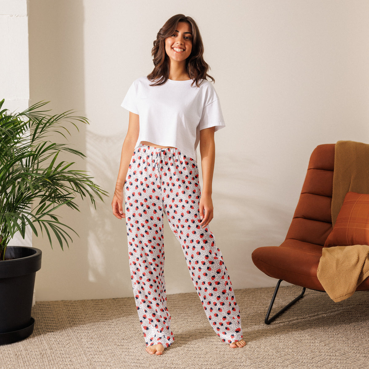 Women’s Strawberry Pajama Pants - Snugoma
