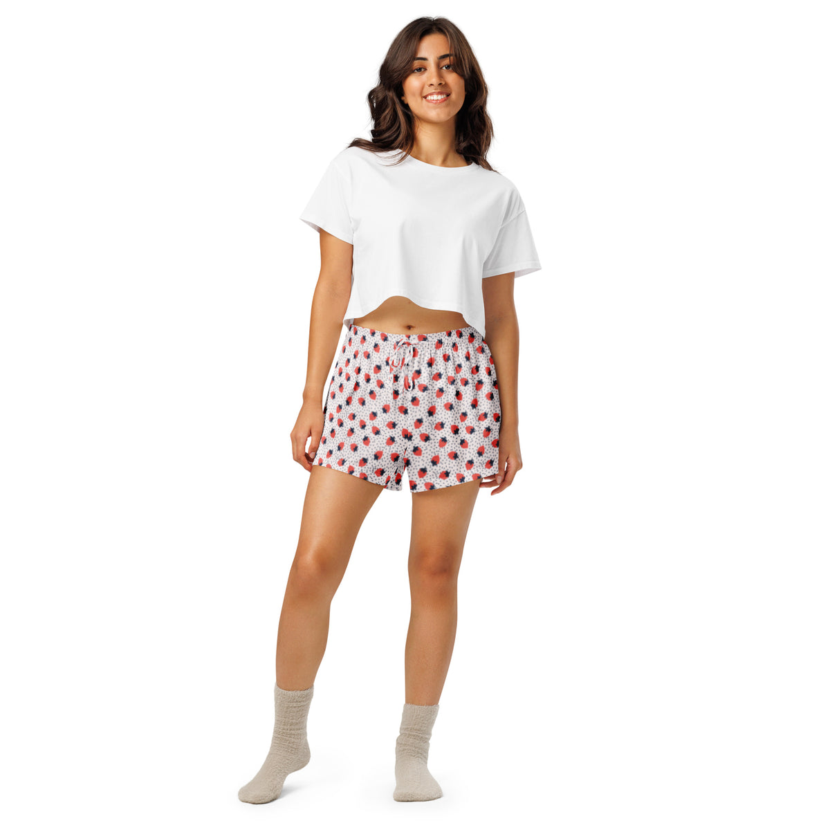 Women’s Strawberry Pajama Shorts - Snugoma