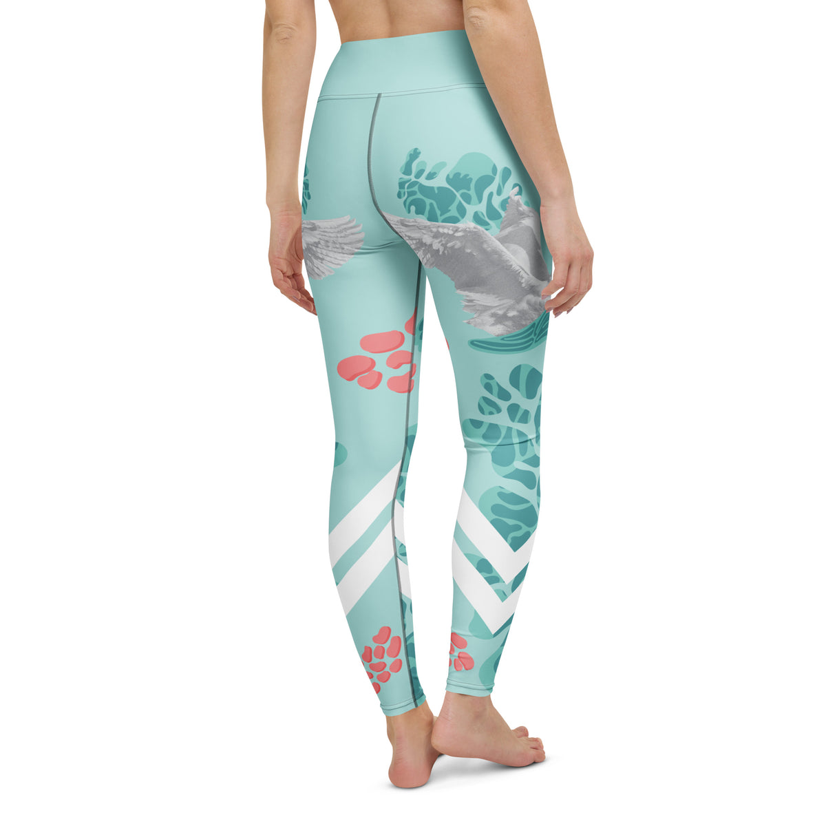 Swan Green Yoga Leggings - Snugoma