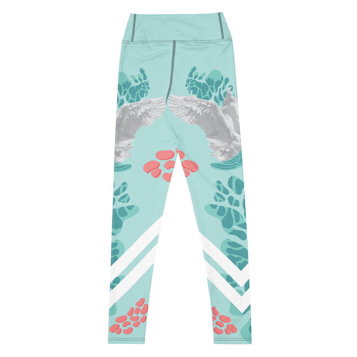 Swan Green Yoga Leggings - Snugoma