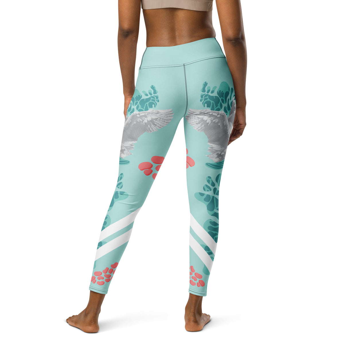 Swan Green Yoga Leggings - Snugoma