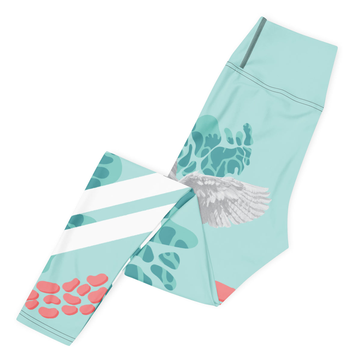 Swan Green Yoga Leggings - Snugoma
