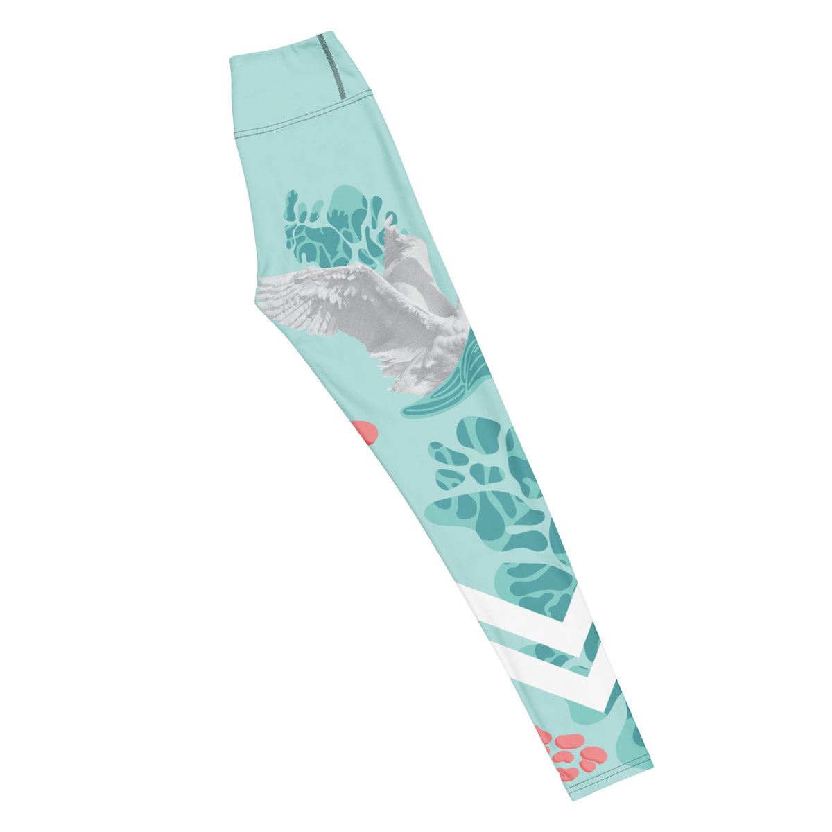 Swan Green Yoga Leggings - Snugoma