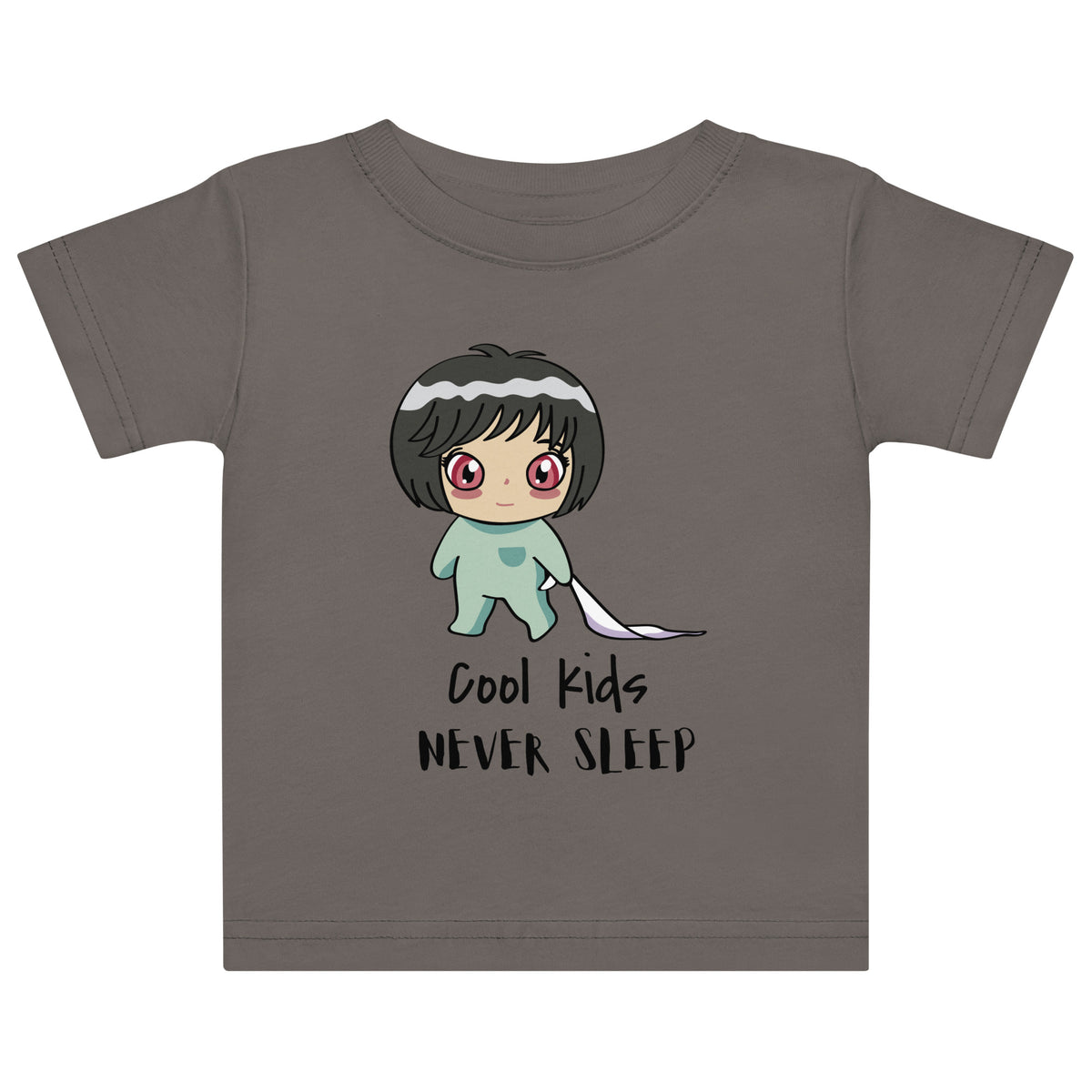 Never Sleep Baby Jersey T-Shirt - Snugoma
