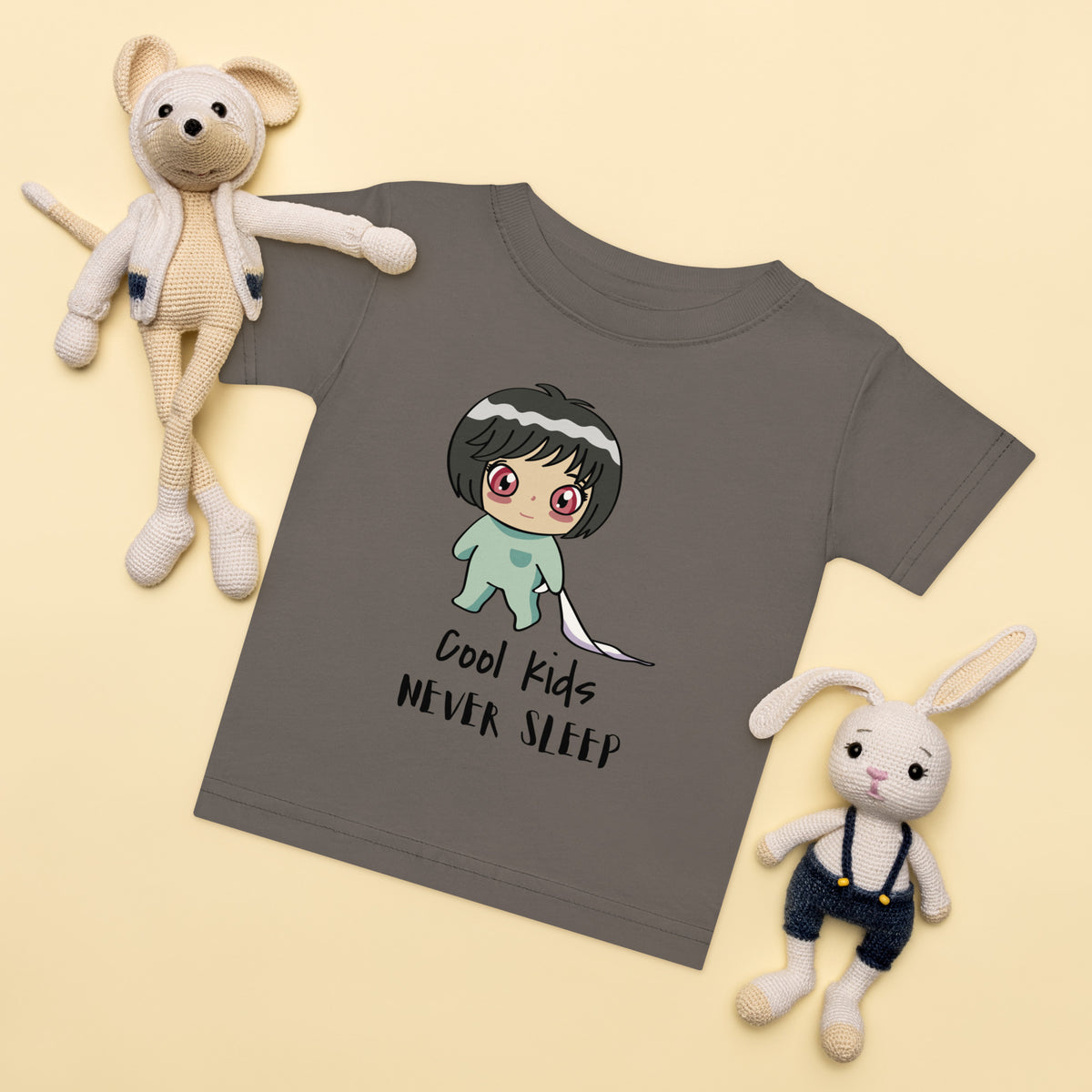 Never Sleep Baby Jersey T-Shirt - Snugoma