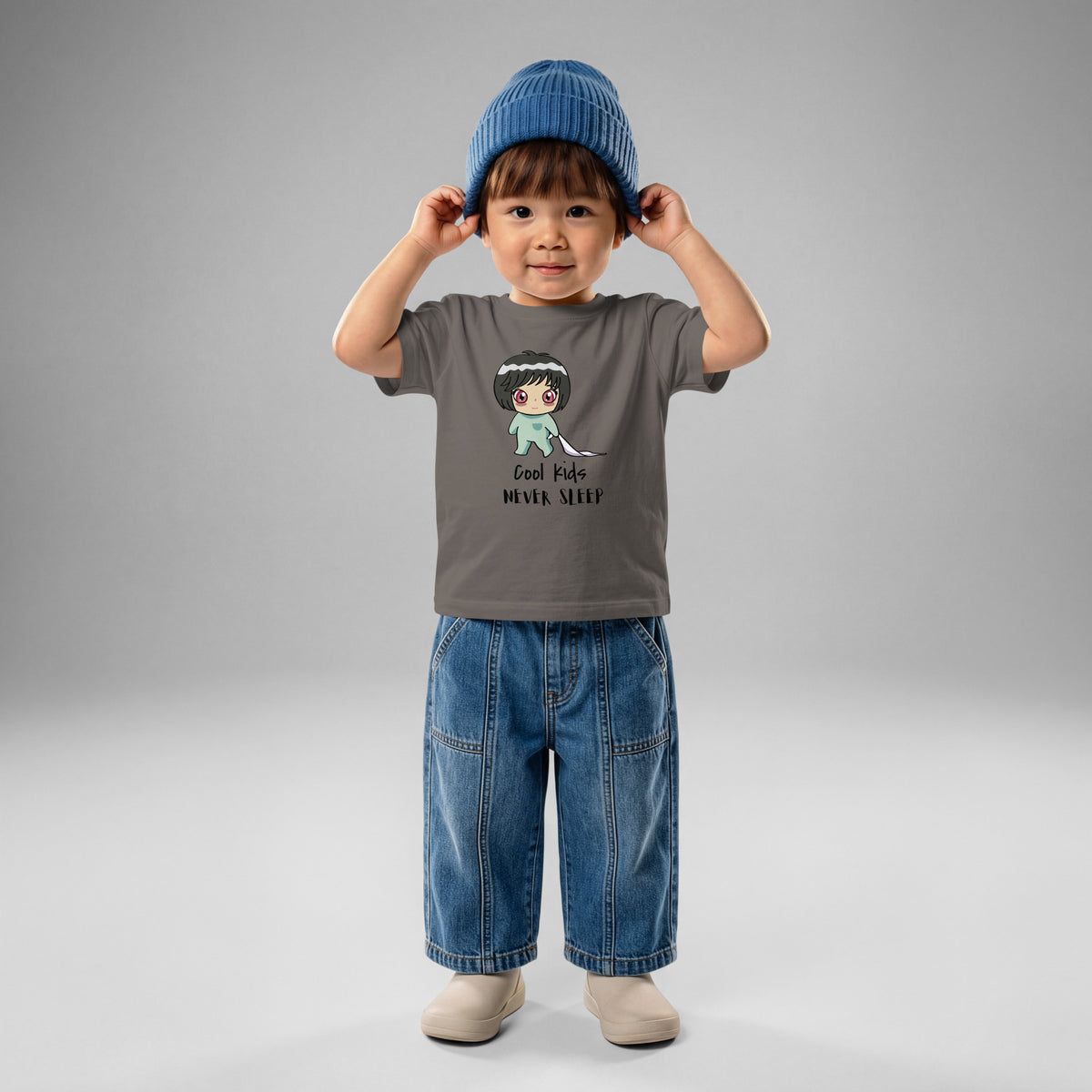 Never Sleep Baby Jersey T-Shirt - Snugoma