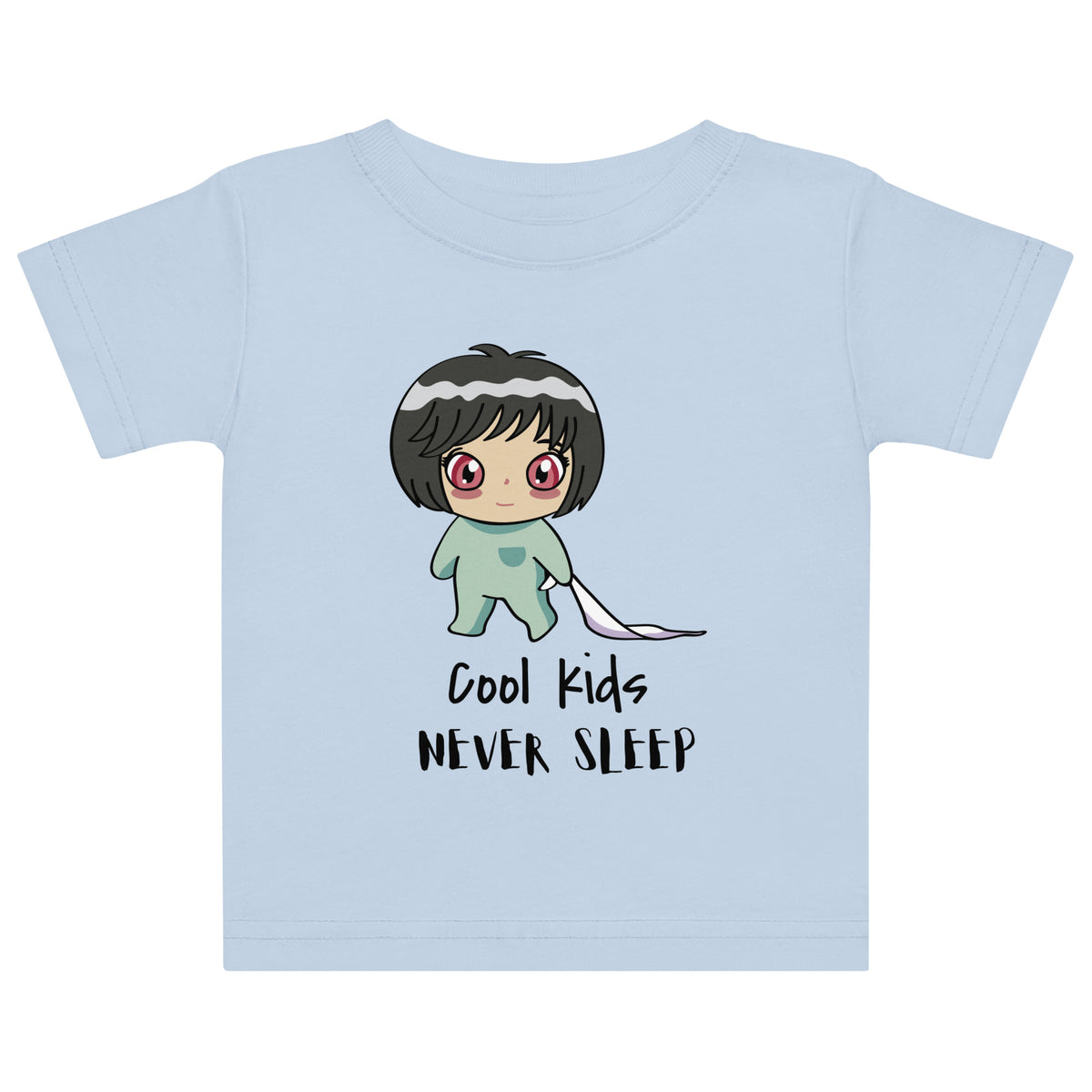 Never Sleep Baby Jersey T-Shirt - Snugoma