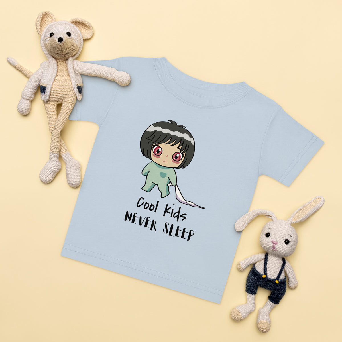 Never Sleep Baby Jersey T-Shirt - Snugoma