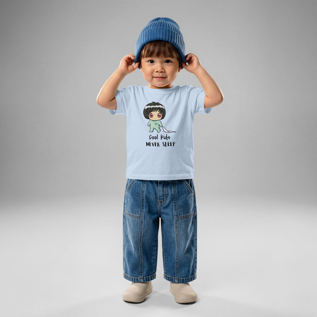 Never Sleep Baby Jersey T-Shirt - Snugoma