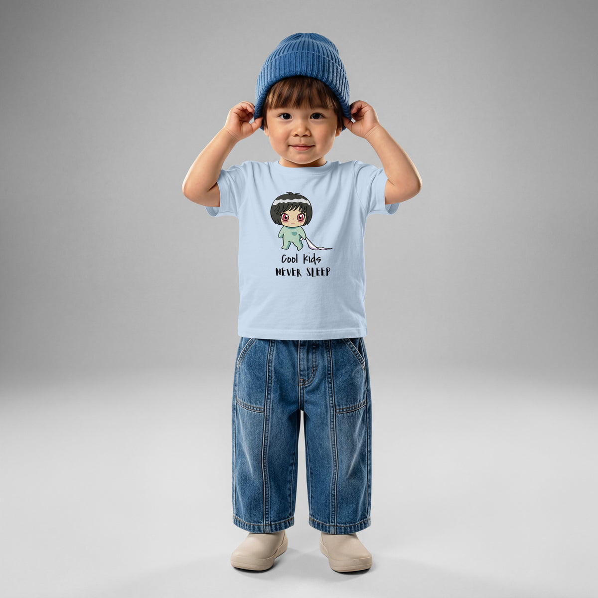 Never Sleep Baby Jersey T-Shirt - Snugoma