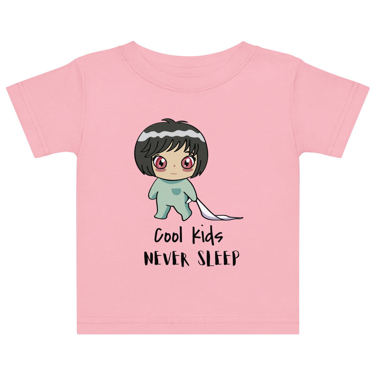 Never Sleep Baby Jersey T-Shirt - Snugoma