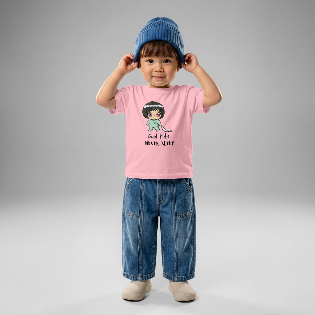 Never Sleep Baby Jersey T-Shirt - Snugoma