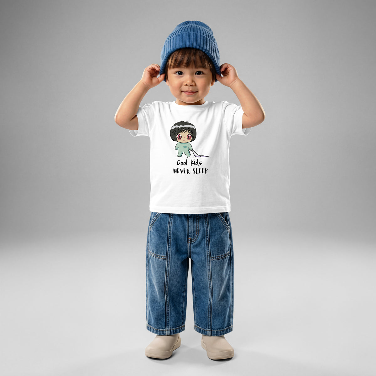 Never Sleep Baby Jersey T-Shirt - Snugoma