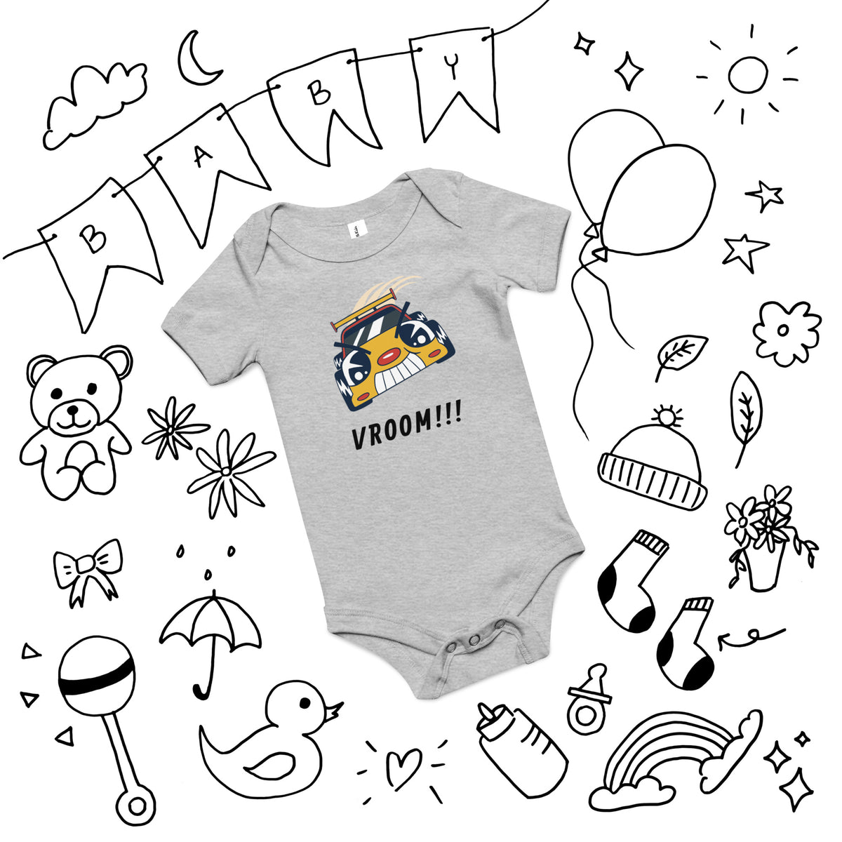 Baby Short Sleeve One Piece - Snugoma