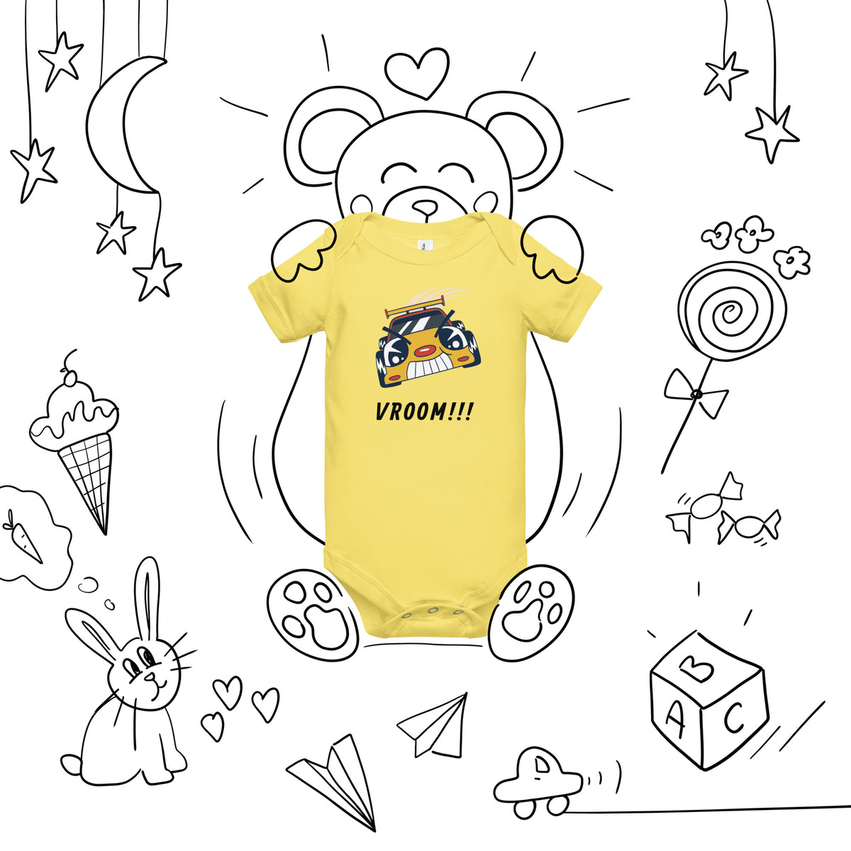 Baby Short Sleeve One Piece - Snugoma
