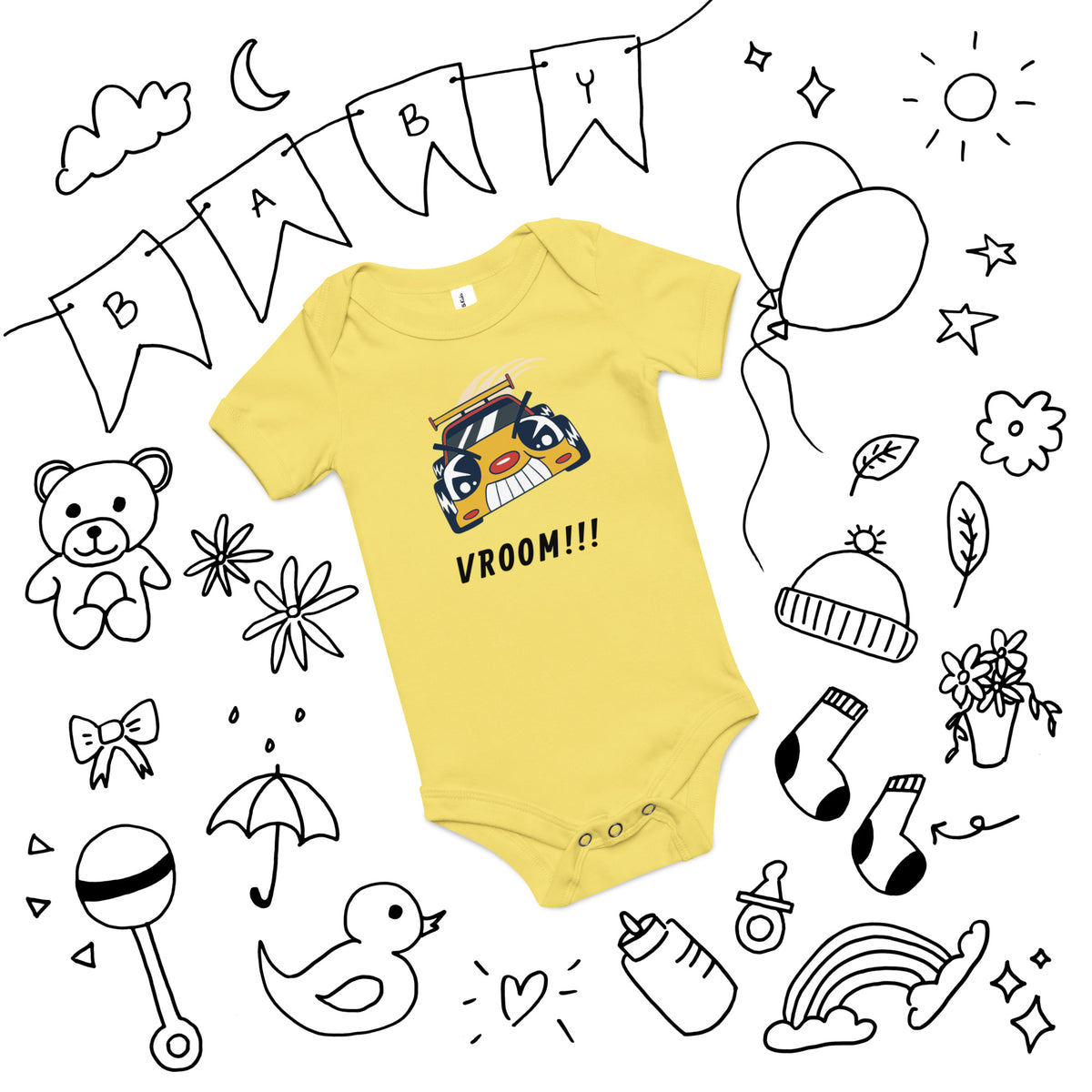 Baby Short Sleeve One Piece - Snugoma