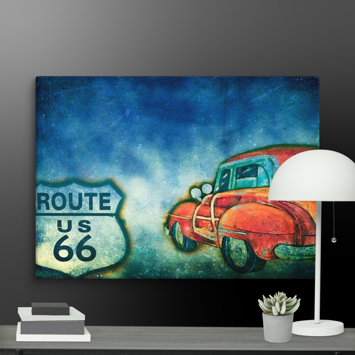 Route 66 Woody Canvas - Snugoma