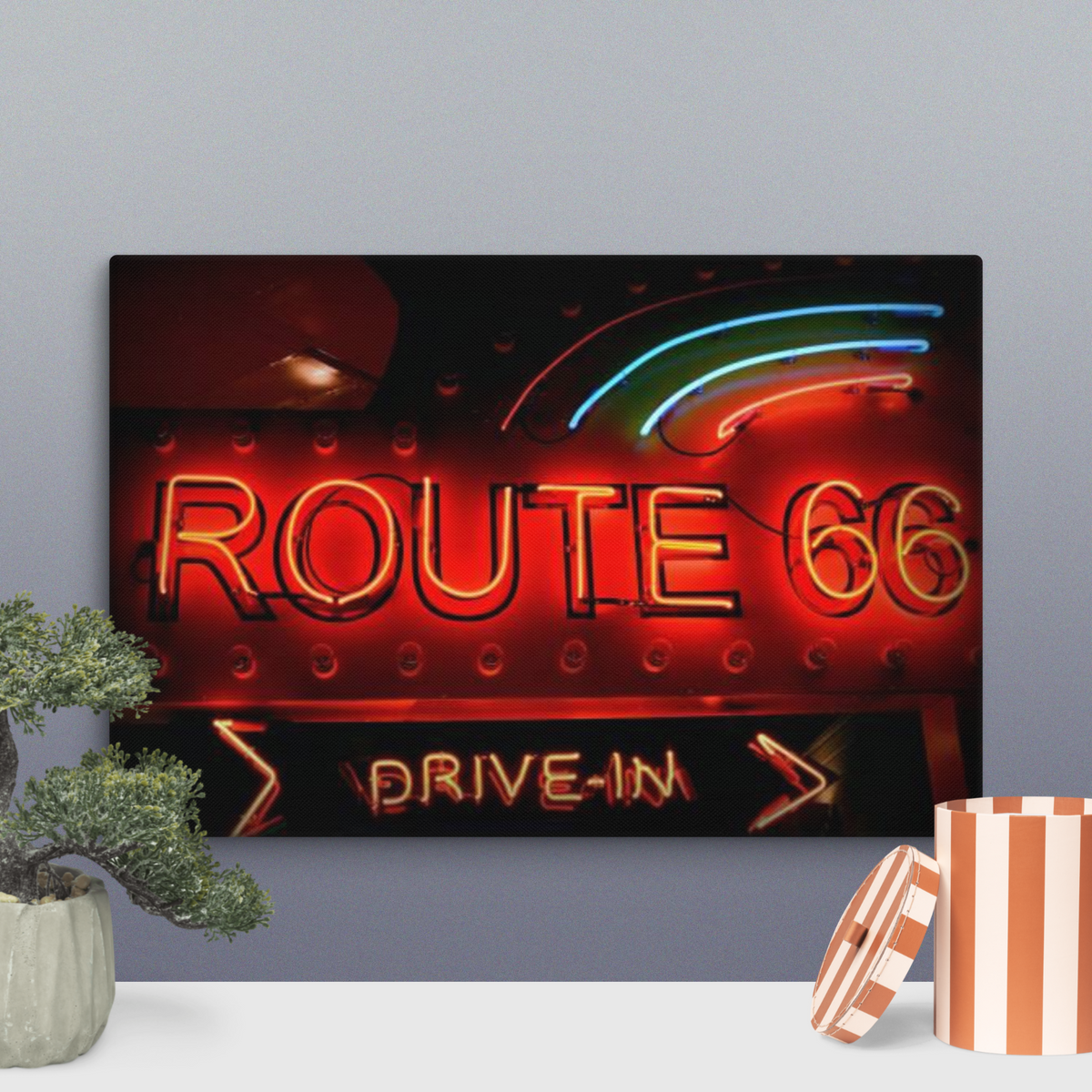 Route 66 Drive-In Canvas - Snugoma