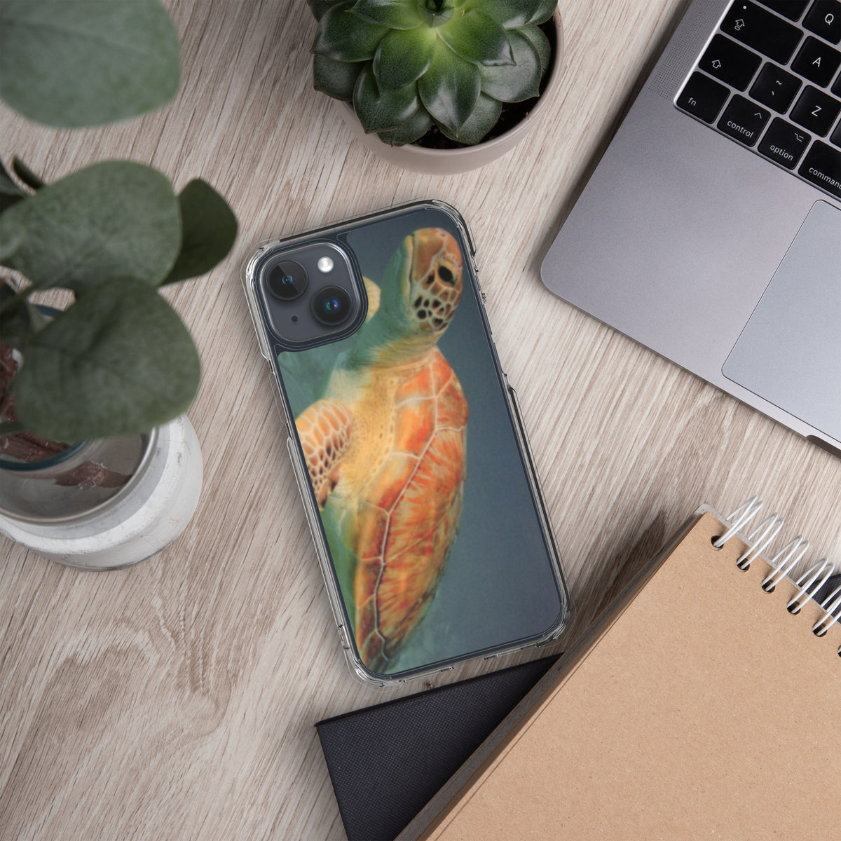 Clear Sea Turtle Case for iPhone® 15 Plus, Pro and Pro Max - Snugoma