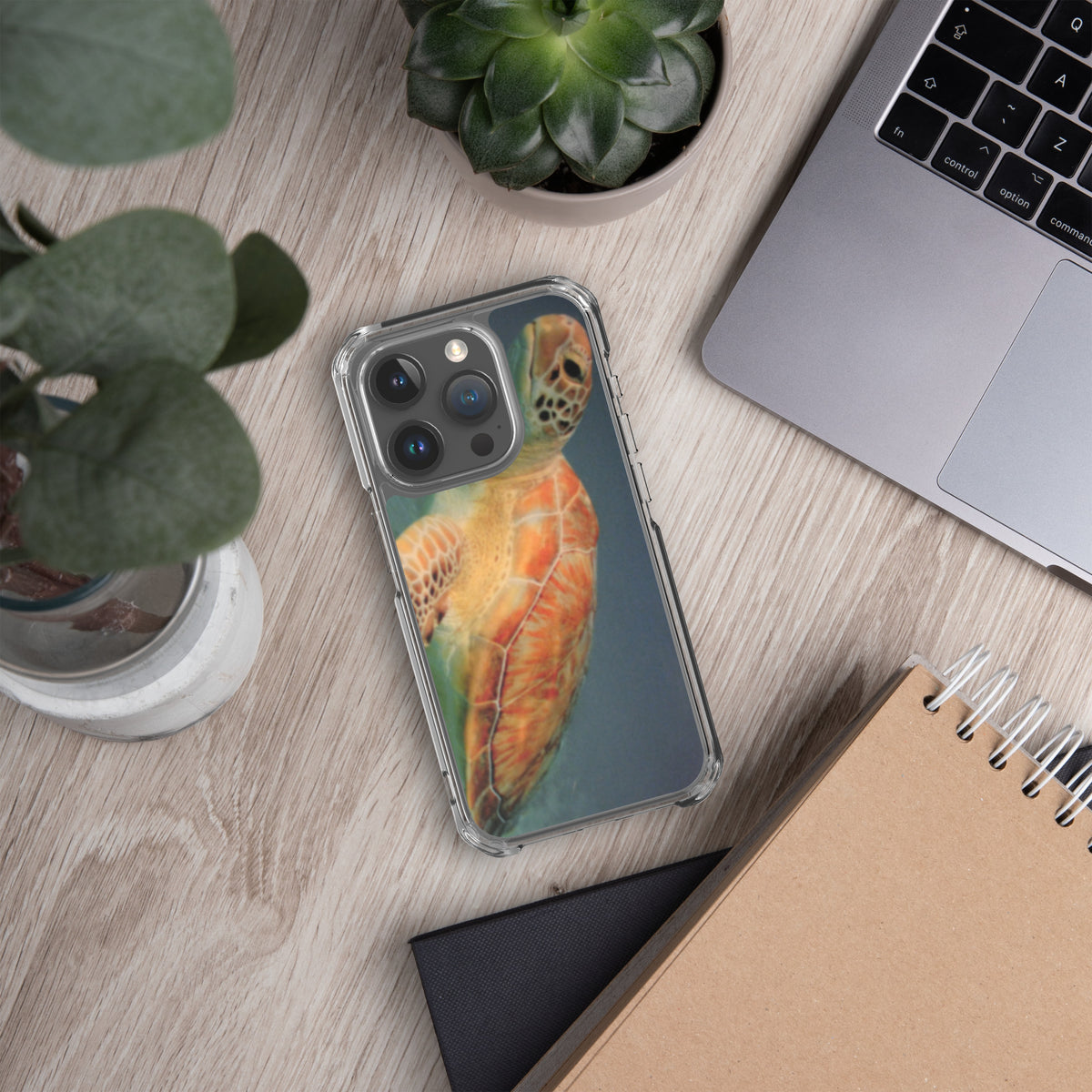 Clear Sea Turtle Case for iPhone® 15 Plus, Pro and Pro Max - Snugoma