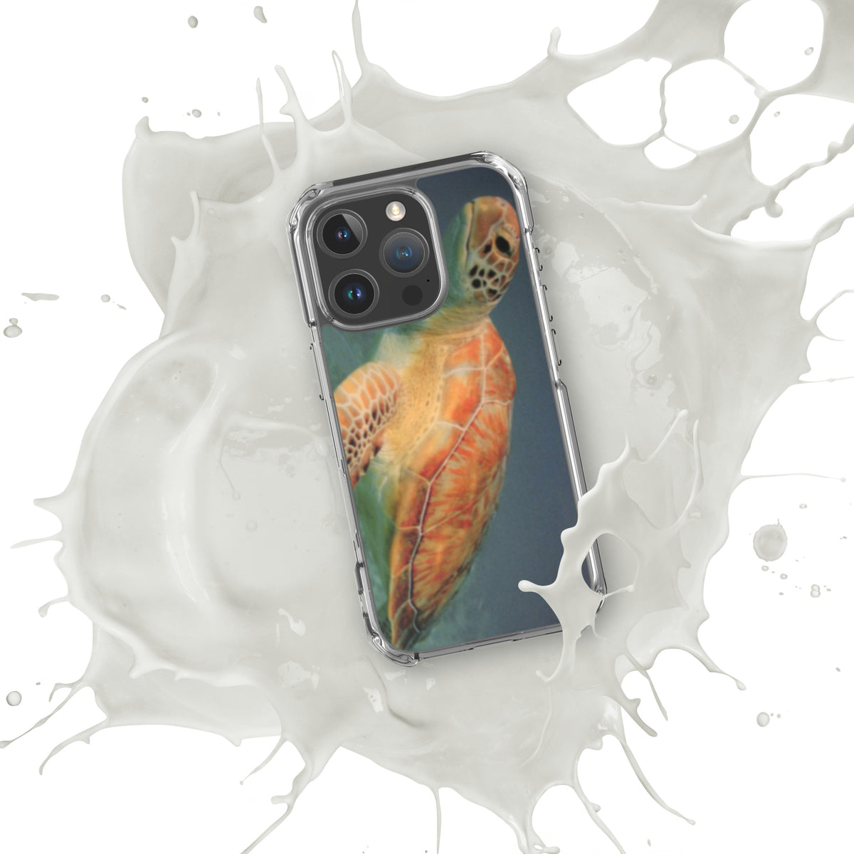 Clear Sea Turtle Case for iPhone® 16 Plus, Pro and Pro Max - Snugoma