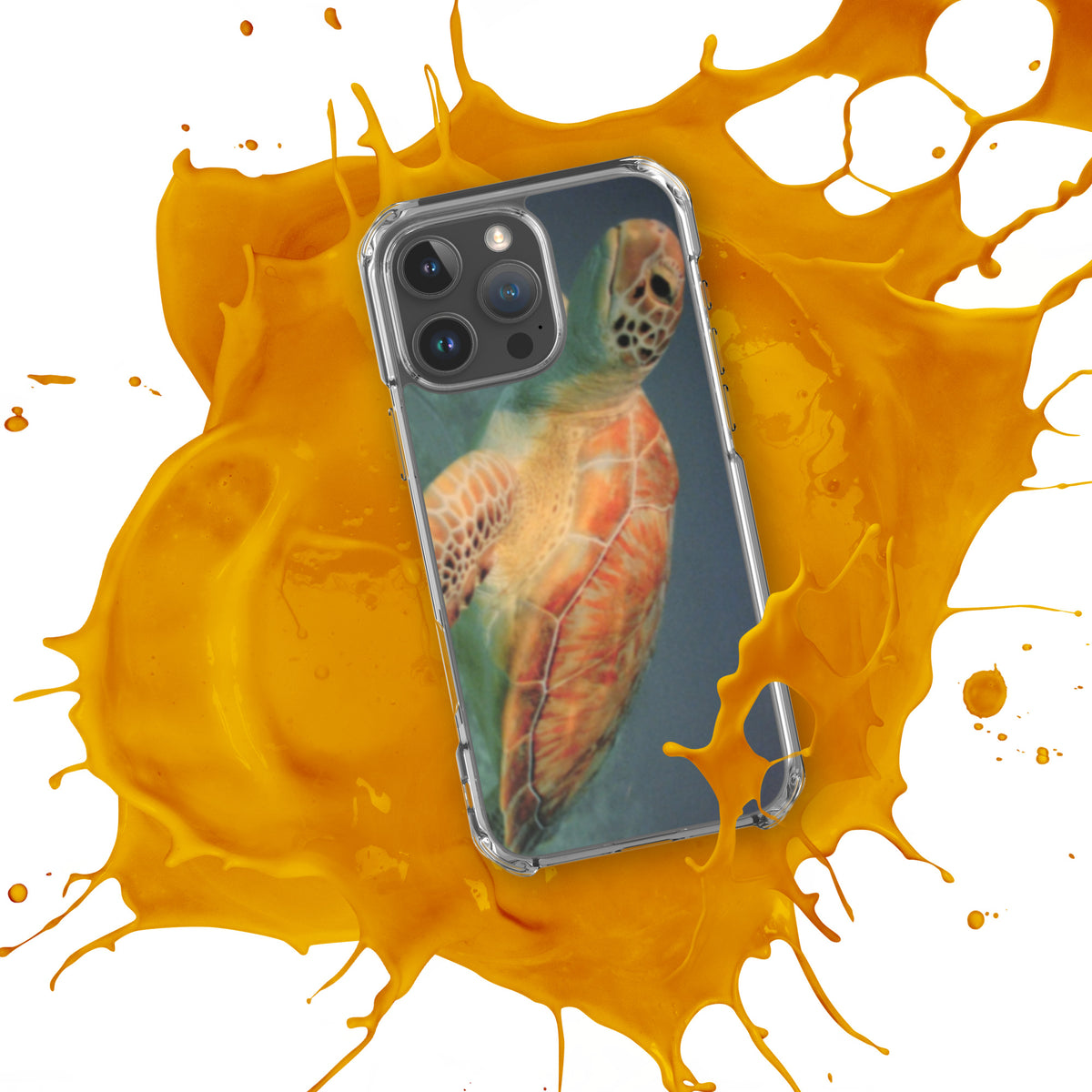 Clear Sea Turtle Case for iPhone® 16 Plus, Pro and Pro Max - Snugoma