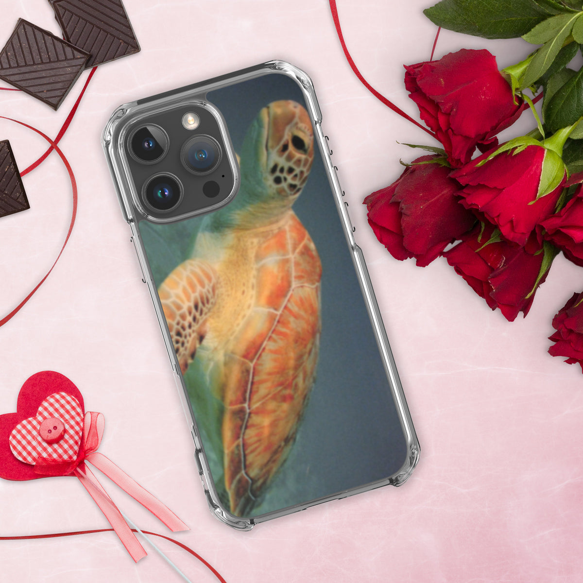 Clear Sea Turtle Case for iPhone® 16 Plus, Pro and Pro Max - Snugoma