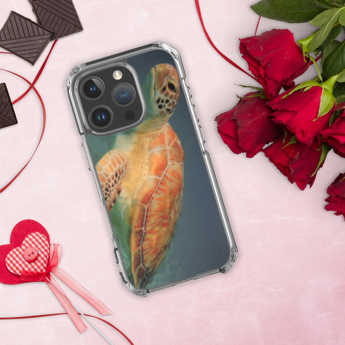 Clear Sea Turtle Case for iPhone® 16 Plus, Pro and Pro Max - Snugoma