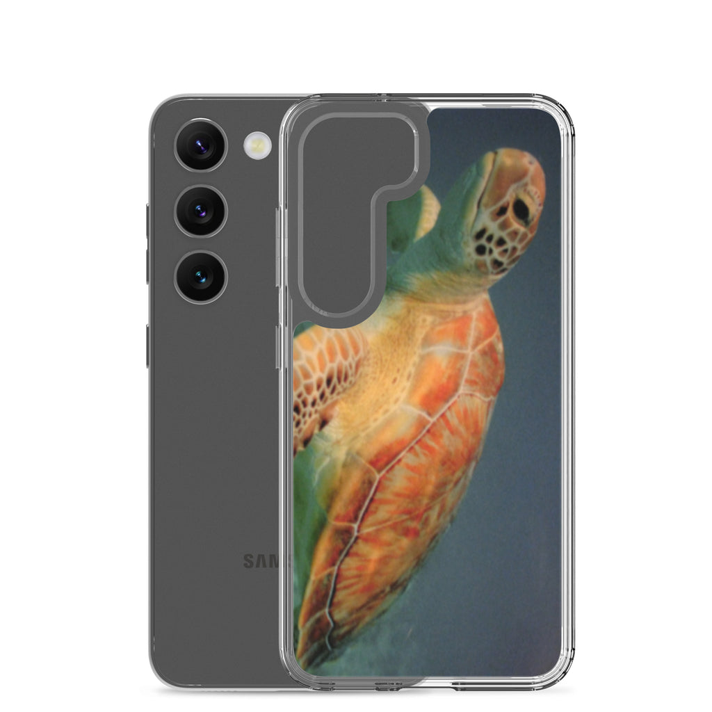 Sea Turtle Clear Case for Samsung® Galaxy S23, S23 Plus and S23 Ultra - Snugoma