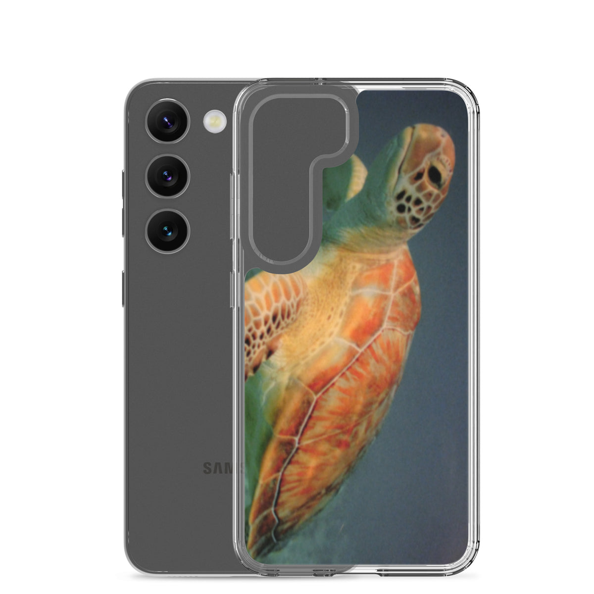 Sea Turtle Clear Case for Samsung® Galaxy S23, S23 Plus and S23 Ultra - Snugoma