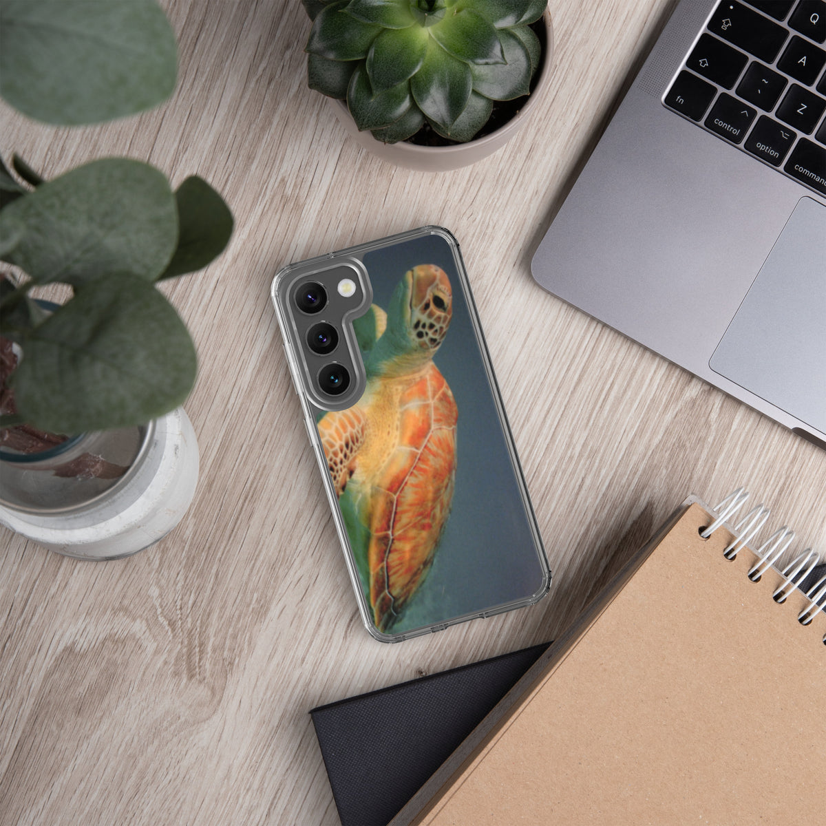 Sea Turtle Clear Case for Samsung® Galaxy S23, S23 Plus and S23 Ultra - Snugoma