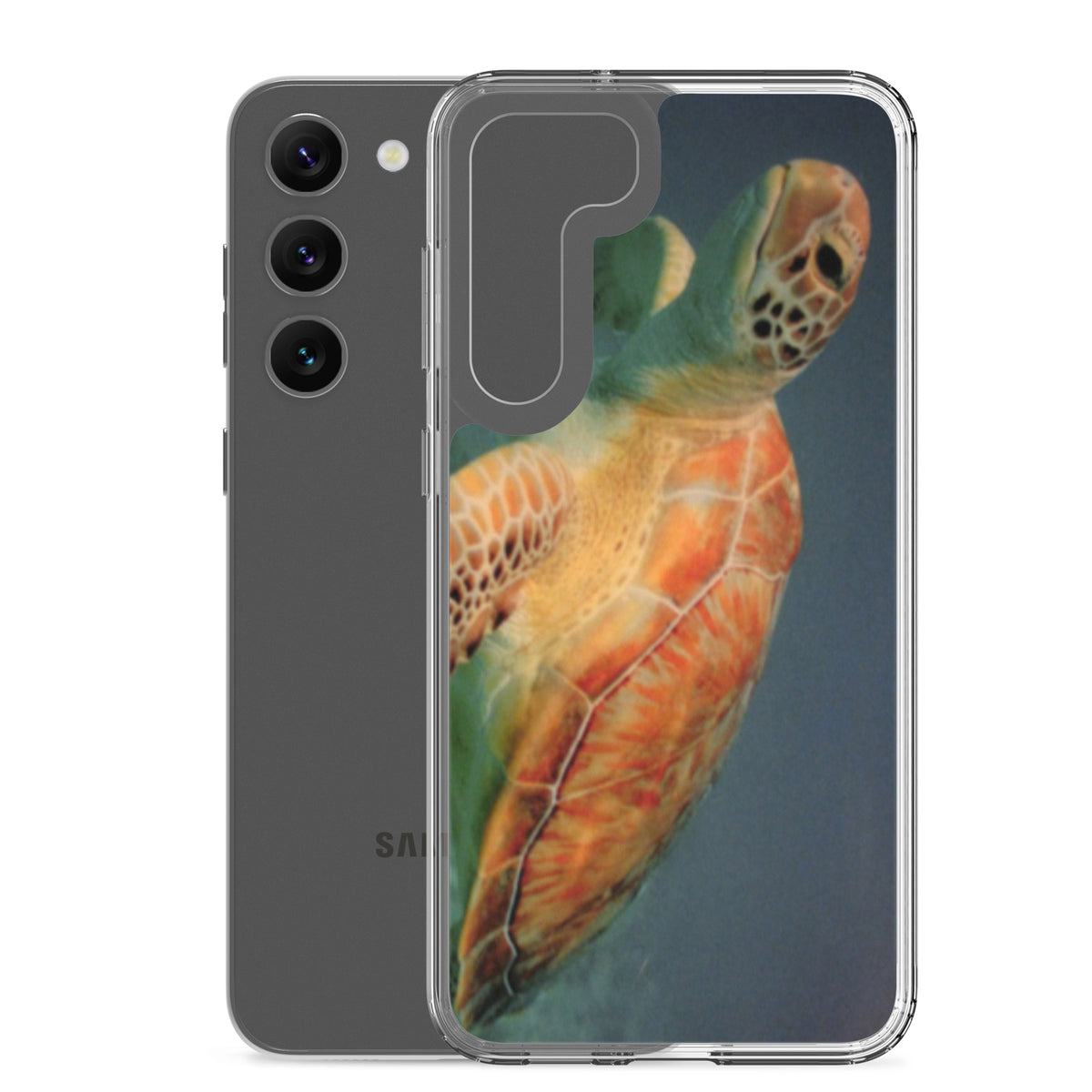 Sea Turtle Clear Case for Samsung® Galaxy S23, S23 Plus and S23 Ultra - Snugoma